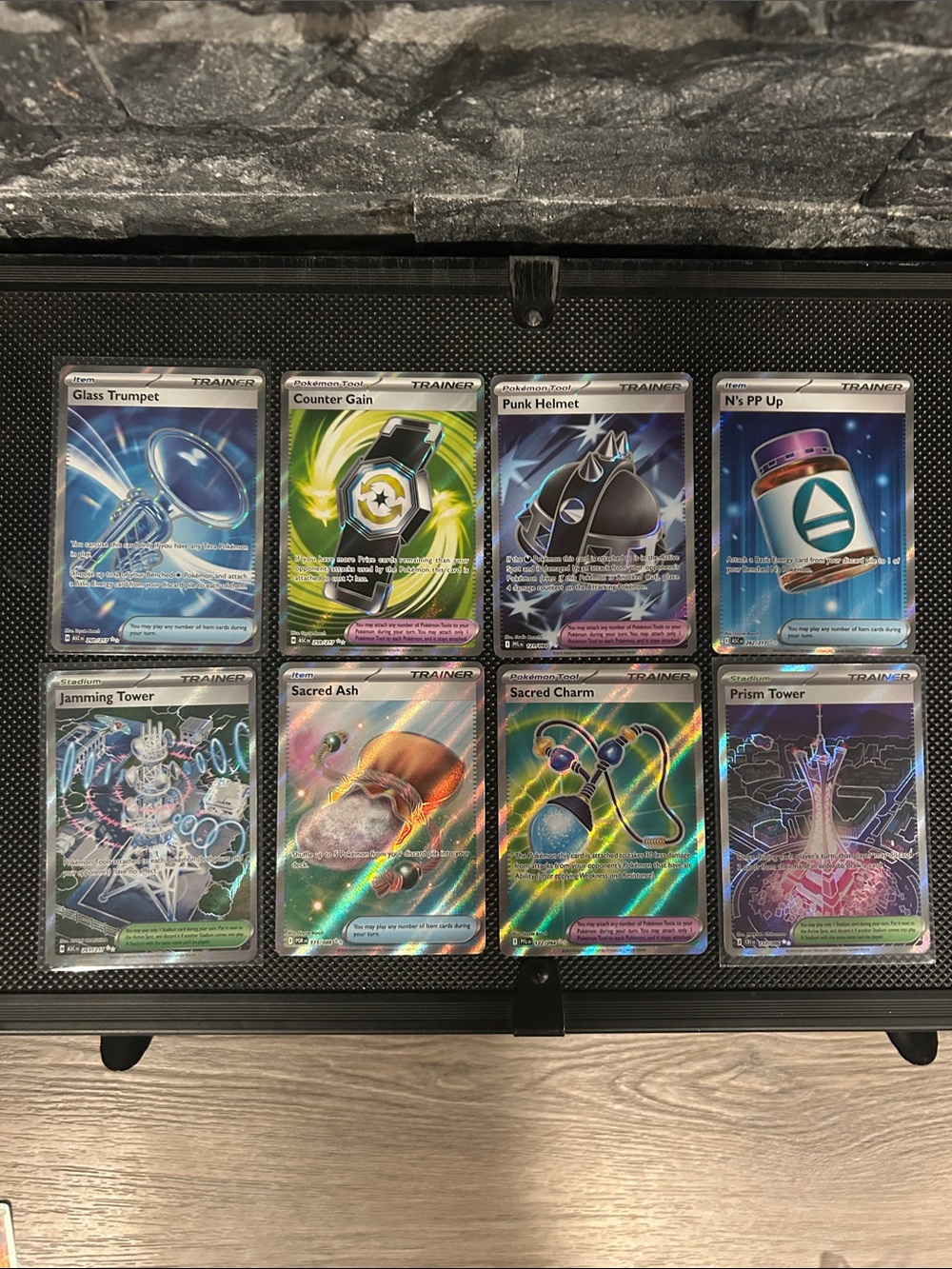 Pokemon TCG lot of 8 Full Art Trainer Holo Cards from Random Sets‎ M/NM